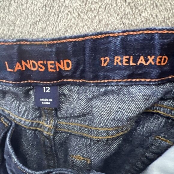 EUC‎ Lands End Kids Jeans Boys 12 Relaxed Fit Adjustable Waist - Picture 5 of 5